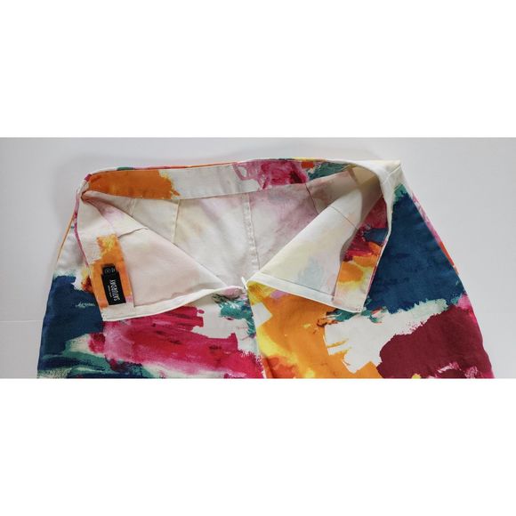 Kate Spade Saturday Watercolor High Waisted Shorts Size 8 - Picture 7 of 8